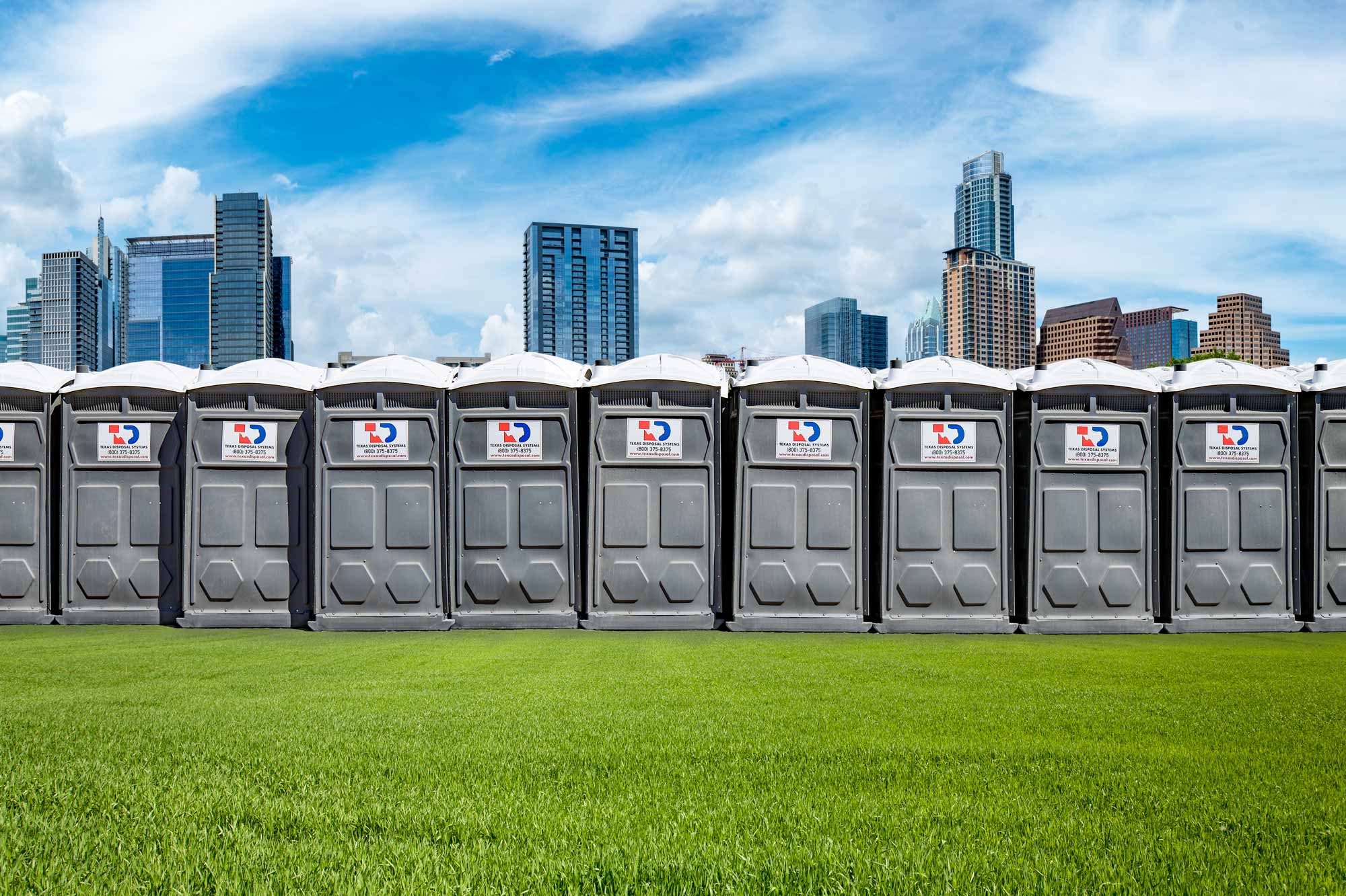 Texas Disposal Systems Restroom Austin Skyline